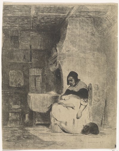 Donna che legge da Petrus Marius Molijn