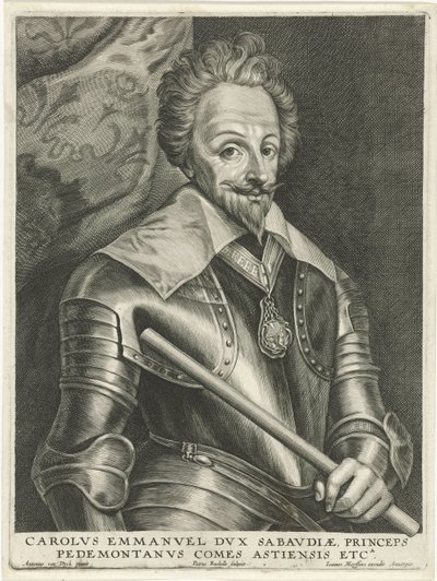 Ritratto di Carlo Emanuele I da Petrus Rucholle