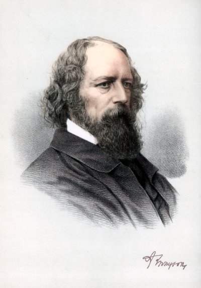 Alfred Tennyson, 1º Barone Tennyson, poeta inglese, c1890 da Petter and Galpin Cassell