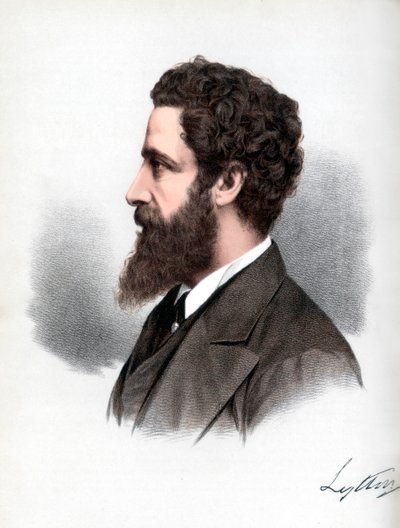 Robert Bulwer-Lytton, 1° conte di Lytton, poeta e statista inglese, c1890 da Petter and Galpin Cassell