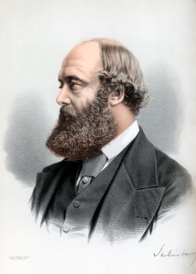 Robert Gascoyne-Cecil, 3º Marchese di Salisbury, statista britannico e Primo Ministro, c1890 da Petter and Galpin Cassell