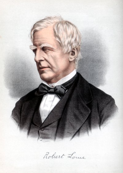 Ritratto di Robert Lowe, 1° Visconte Sherbrooke, statista britannico, c1890 da Petter and Galpin Cassell