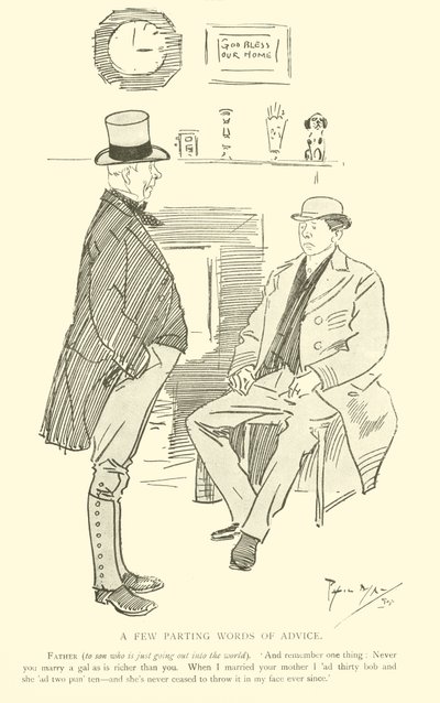 Cartone animato di Phil May, dagli anni 1890 da Phil May