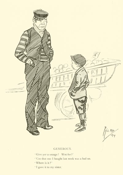 Cartone animato di Phil May, dagli anni 1890 da Phil May