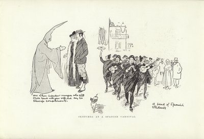 Schizzi a un Carnevale Spagnolo da Phil May
