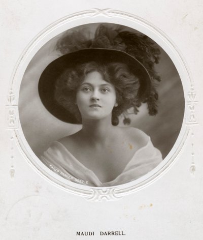 Maudi Darrell, attrice britannica, c1908 da Philco Publishing Company