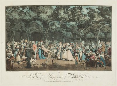 La passeggiata pubblica da Philibert Louis Debucourt