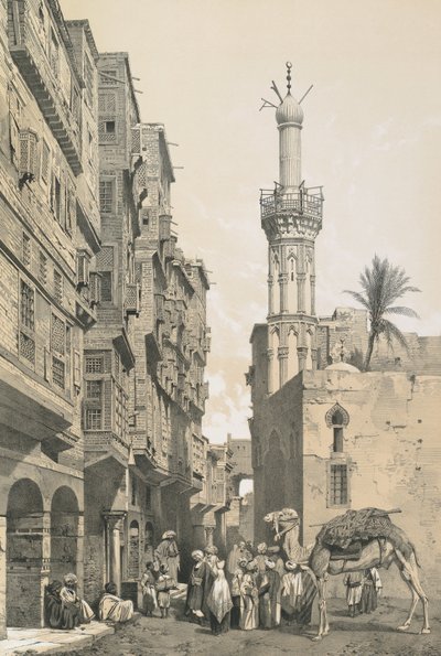Una strada della città di Rosetta da Philibert Joseph Girault de Prangey