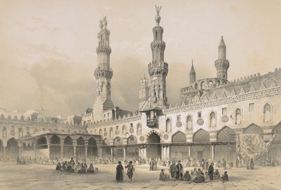 Cortile della Moschea di Al Ahzar da Philibert Joseph Girault de Prangey