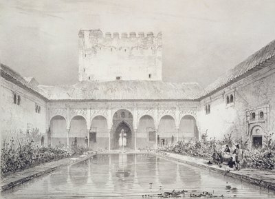 Piscina e fontana nel cortile dell