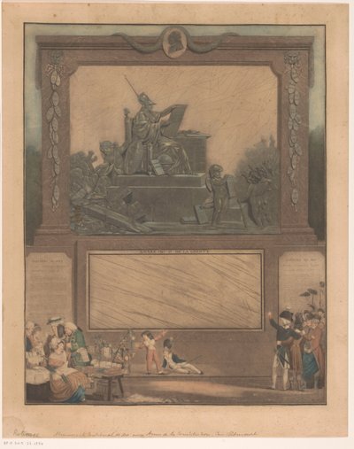 Allegoria della costituzione francese del 1791 (Almanach national dédié aux amis de la constitution) da Philibert Louis Debucourt