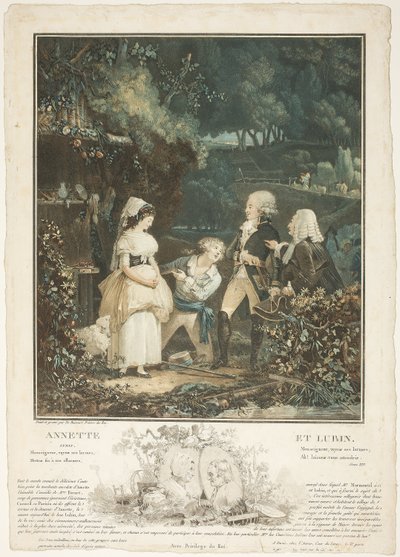 Annette e Lubin da Philibert Louis Debucourt