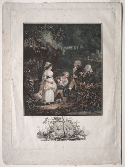 Annette e Lubin, 1789 da Philibert Louis Debucourt