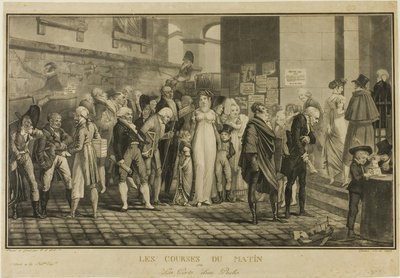 Alla porta di una casa ricca da Philibert Louis Debucourt