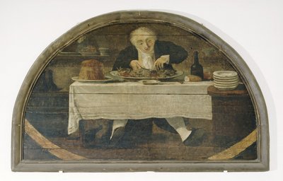 Au Gourmand; Insegna per il mercante di beni commestibili Corcellet da Philibert Louis Debucourt