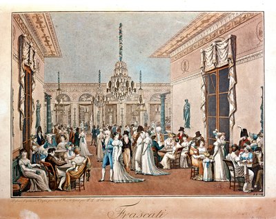 Café Frascati di Debucourt, inizio XIX secolo da Philibert Louis Debucourt