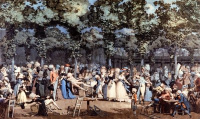 Festa al Palais Royal, Parigi da Philibert Louis Debucourt