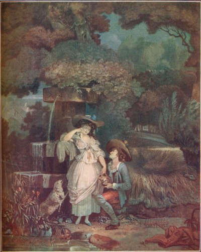 Fortuna e sfortuna, o La brocca rotta, 1787, 1909 da Philibert Louis Debucourt