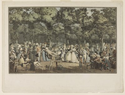 La Promenade publique da Philibert Louis Debucourt