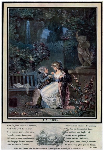 La Rosa, 1788 da Philibert Louis Debucourt