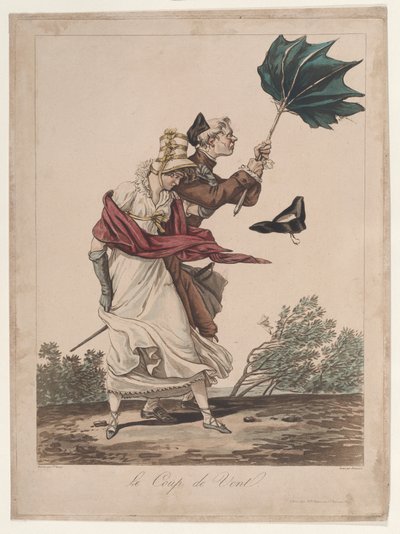 Le Coup de Vent, 1775-1832 da Philibert Louis Debucourt
