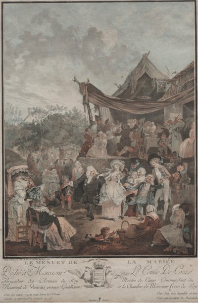 Le Menuet de la Mariée da Philibert Louis Debucourt