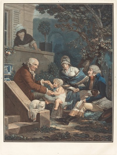 I piaceri paterni da Philibert Louis Debucourt