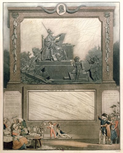 Almanacco Nazionale per il 1791, dedicato agli Amici della Costituzione, 1790 da Philibert Louis Debucourt