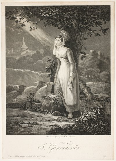 Santa Genevieve da Philibert Louis Debucourt