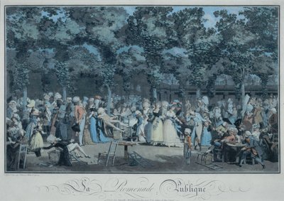 La passeggiata pubblica da Philibert Louis Debucourt