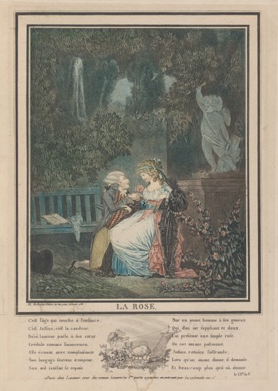 La Rosa, 1788 da Philibert Louis Debucourt
