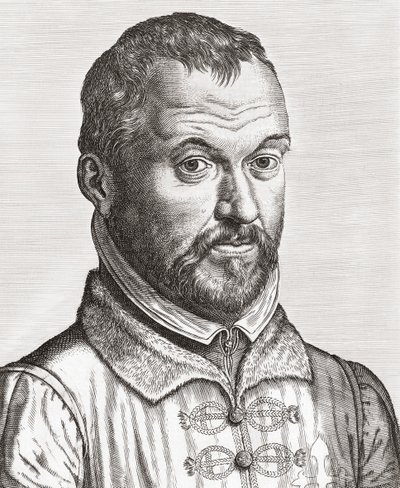 Benito Arias Montano. Ritratto da Philip (after) Galle