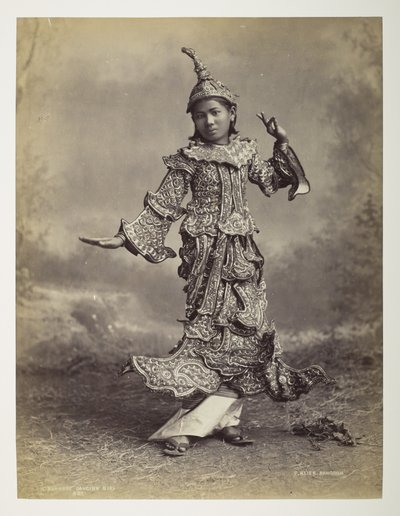 Ragazza danzante birmana, Vedute della Birmania da Philip Adolphe Klier