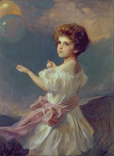 Ragazza con palloncini da Philip Alexius de Laszlo
