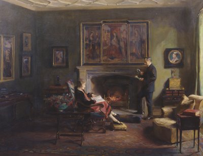Interno con Visconte e Viscontessa Lee di Fareham da Philip Alexius de Laszlo