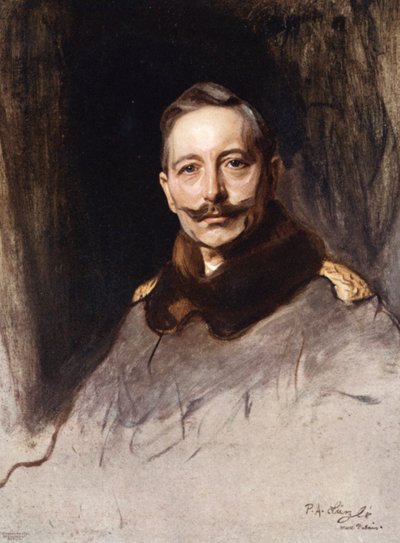 Kaiser Guglielmo II (litografia a colori) da Philip Alexius de Laszlo