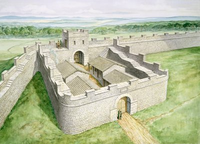 Muro di Adriano Cawfields Milecastle, c2° secolo, 1990-2010 da Philip Corke