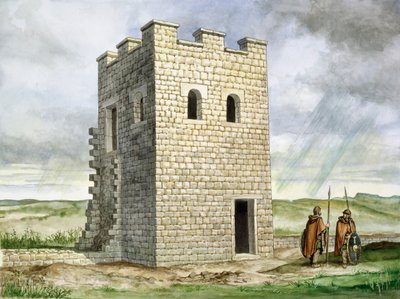 Torre 36b, Forte Romano di Housesteads, II secolo da Philip Corke