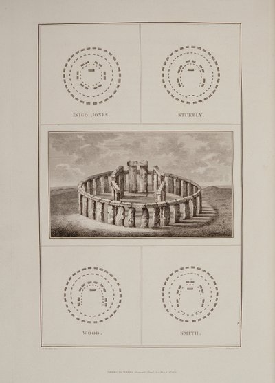 Vista di Stonehenge, da The History of Ancient Wiltshire di Sir Richard Colt Hoare, inciso da James Basire, Londra, 1810-11 da Philip Crocker
