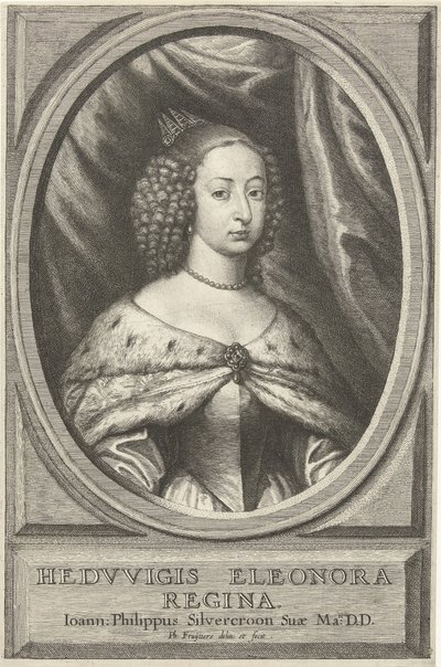 Ritratto di Hedwig Eleonora, regina di Svezia da Philip Fruytiers