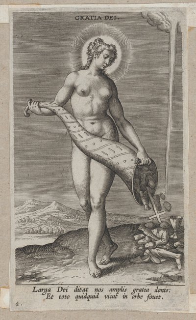 Gratia Dei, da Prosopographia, ca. 1585-90 da Philip Galle