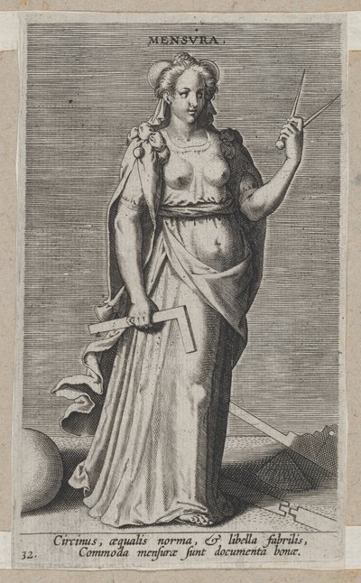 Mensura, da Prosopographia, ca. 1585-90 da Philip Galle