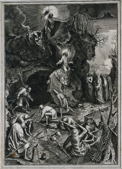 La resurrezione di Cristo, c. 1562 da Philip Galle