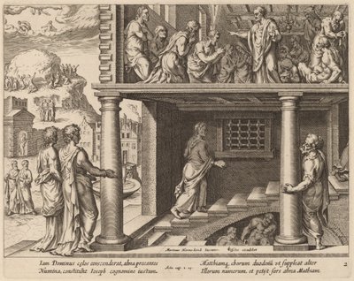 La scelta di San Mattia da Philip Galle after Maerten van Heemskerck