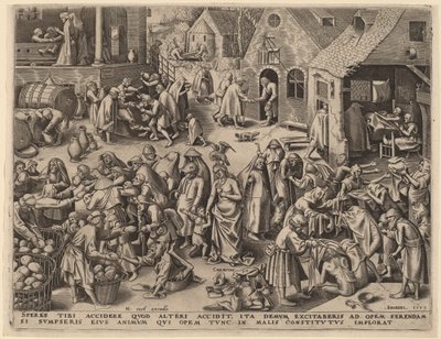 Carità da Philip Galle after Pieter Bruegel the Elder