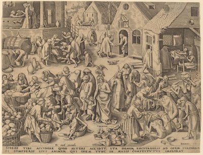 Carità da Philip Galle after Pieter Bruegel the Elder