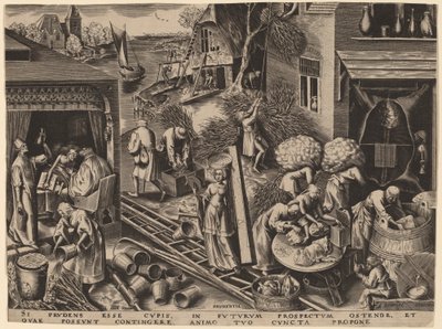 Prudenza da Philip Galle after Pieter Bruegel the Elder