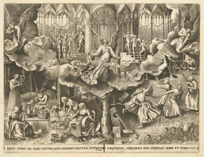La Parabola delle Vergini Sagge e Stolte da Philip Galle, after Pieter Bruegel the Elder