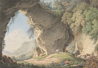 Paesaggio Roccioso con Pastore Dormiente da Philip Heinrich Dunker