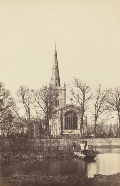 Chiesa da una riva del fiume da Philip Henry Delamotte